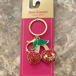 Juicy Couture Red Cherry Keychain